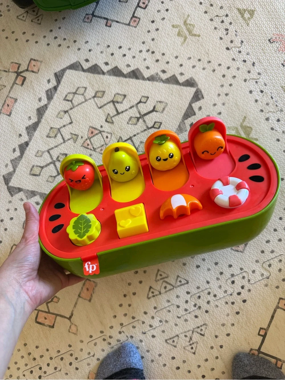 Fisher-Price Red & Green Watermelon Pop-Up Counting Activity Toy